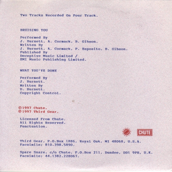 Spare Snare : Bruising You (7")