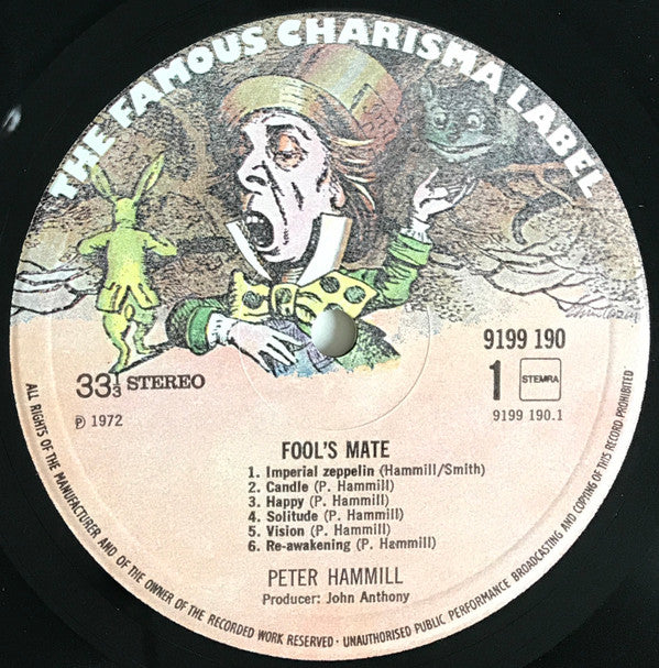 Peter Hammill : Fool's Mate (LP, Album, RE)