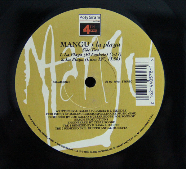 Mangu : La Playa (12")