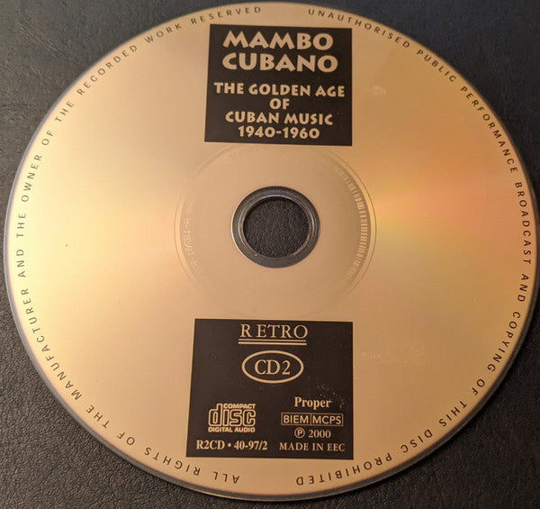 Various : Mambo Cubano (The Golden Age Of Cuban Music 1940-1960) (2xCD, Comp)