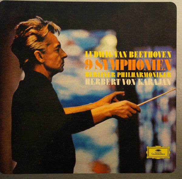 Ludwig van Beethoven, Berliner Philharmoniker, Herbert von Karajan : 9 Symphonien (8xLP + Box, Album, RE, Sch)