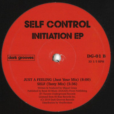 Self Control : Initiation EP (12", EP, RE)