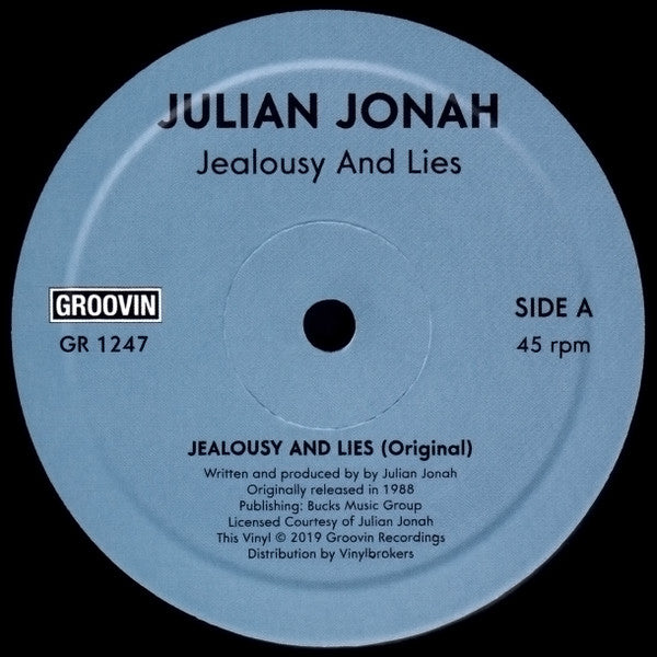 Julian Jonah : Jealousy And Lies (12", RE)