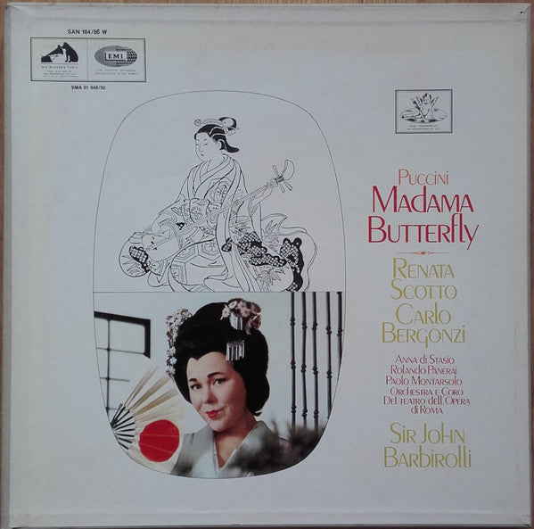 Puccini*, Renata Scotto, Carlo Bergonzi, Anna Di Stasio, Rolando Panerai, Paolo Montarsolo, Orchestra* E Coro Del Teatro Dell'Opera Di Roma, Sir John Barbirolli : Madama Butterfly (3xLP + Box)