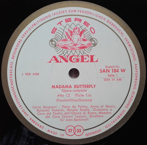 Puccini*, Renata Scotto, Carlo Bergonzi, Anna Di Stasio, Rolando Panerai, Paolo Montarsolo, Orchestra* E Coro Del Teatro Dell'Opera Di Roma, Sir John Barbirolli : Madama Butterfly (3xLP + Box)