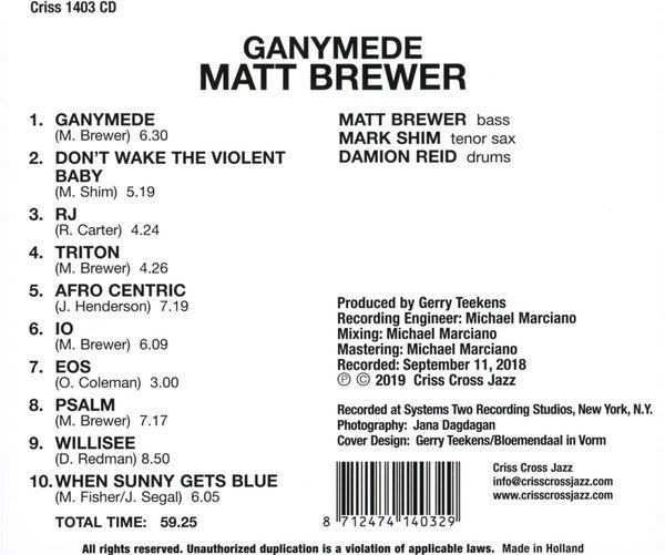 Matt Brewer : Ganymede (CD)