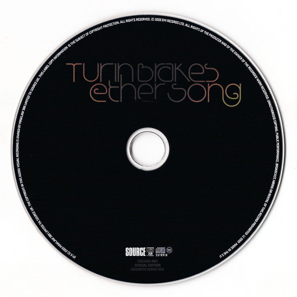 Turin Brakes : Ether Song (CD, Album, Copy Prot. + CD, Enh + S/Edition)