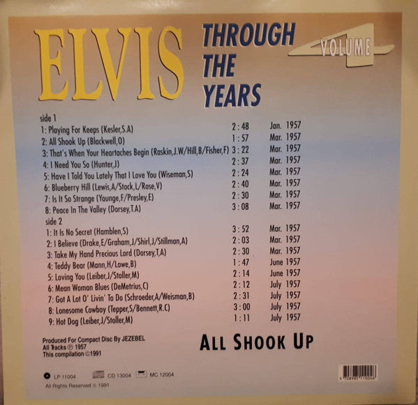 Elvis Presley : Elvis Through The Years Vol 4 - All Shook Up (LP, Comp)