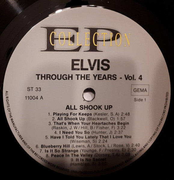 Elvis Presley : Elvis Through The Years Vol 4 - All Shook Up (LP, Comp)