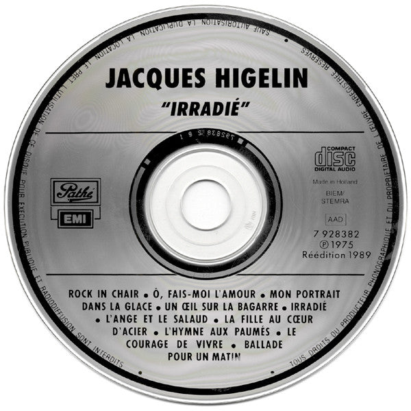 Jacques Higelin : Irradié (CD, Album, RE)