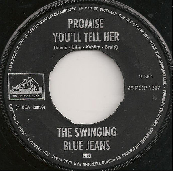 The Swinging Blue Jeans : Promise You'll Tell Her (7", Single)