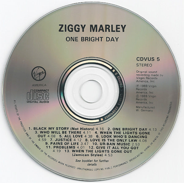 Ziggy Marley And The Melody Makers : One Bright Day (CD, Album)