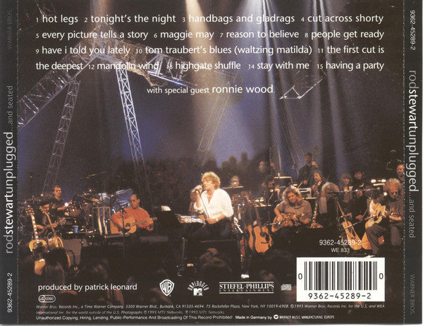 Rod Stewart With Special Guest Ron Wood : Unplugged ...And Seated (CD, Album, RE)