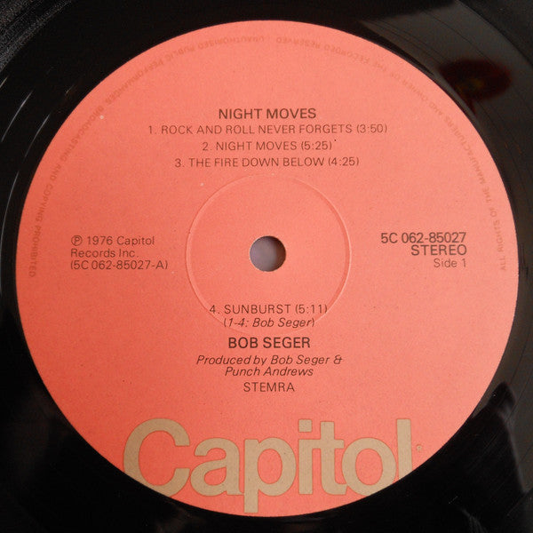 Bob Seger & The Silver Bullet Band* : Night Moves (LP, Album)