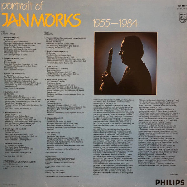Jan Morks : Portrait Of Jan Morks 1955-1984 (LP, Album, Comp)