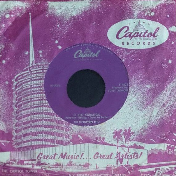 Kingston Trio : Where Have All The Flowers Gone (7", Single)