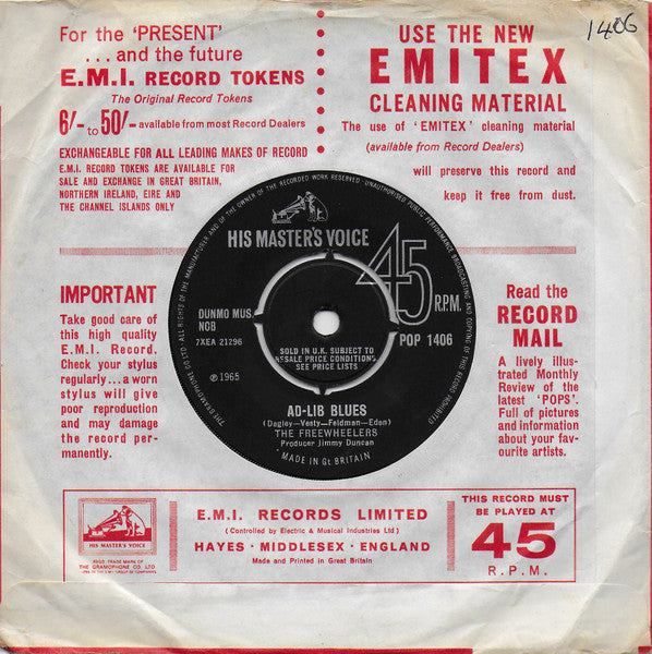 the Freewheelers (4) : Why Do You Treat Me Like A Fool (7", Single)