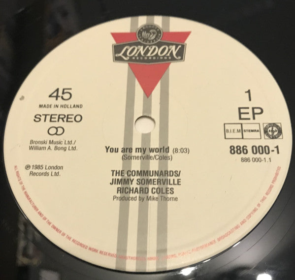 The Communards : You Are My World (12", EP)