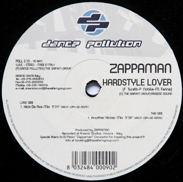 Zappaman : Hardstyle Lover (12")
