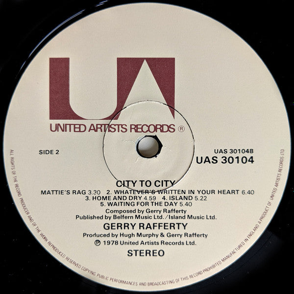 Gerry Rafferty : City To City (LP, Album)