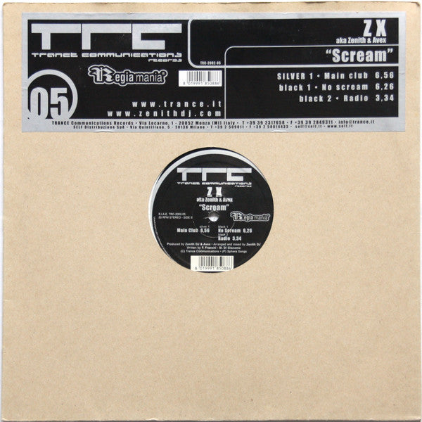 ZX aka Zenith vs Avex : Scream (12")