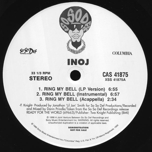 Inoj : Ring My Bell (12", Maxi, Promo)
