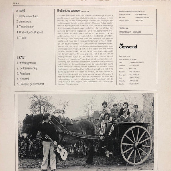 Ad De Laat : Brabant, Ge Verandert... (LP, Album)