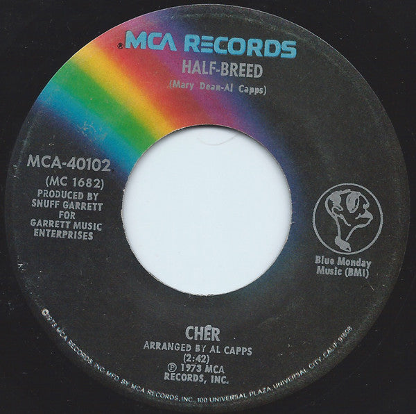 Cher : Half-Breed (7", Single, Glo)