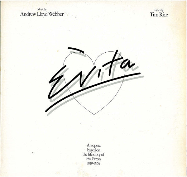 Andrew Lloyd Webber And Tim Rice : Evita (2xLP, Album, Gat)