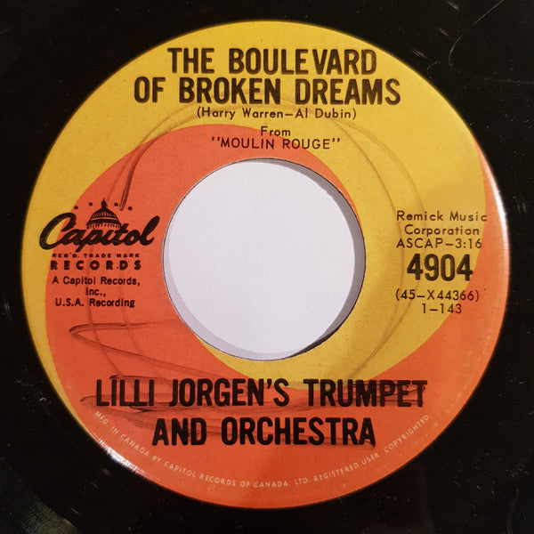 Jörgen Petersen : The Boulevard Of Broken Dreams / Angelique (7", Single)