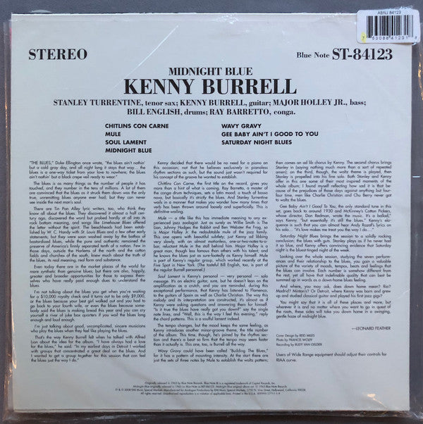 Kenny Burrell : Midnight Blue (2x12", Album, Ltd, RP, 200)