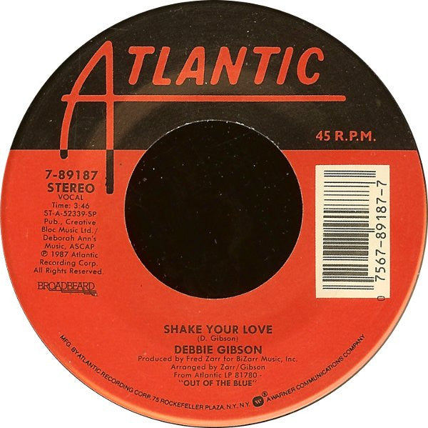 Debbie Gibson : Shake Your Love (7", Single, SP )