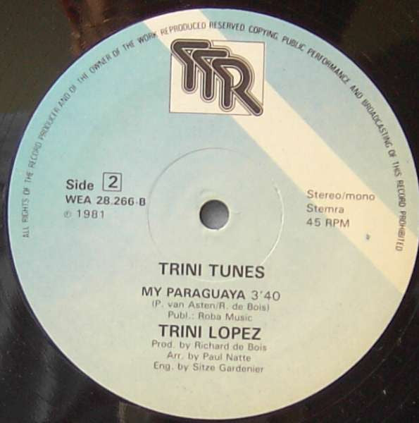 Trini Lopez : Trini Tunes (12", Maxi)