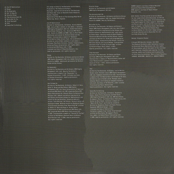 The Chemical Brothers : No Geography (2xLP, Album, 180)