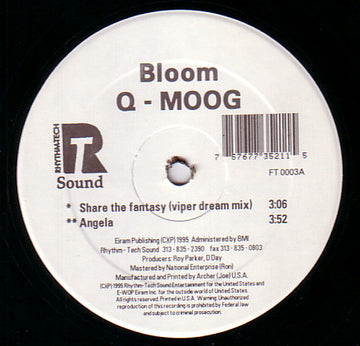 Q-Moog : Bloom (12")