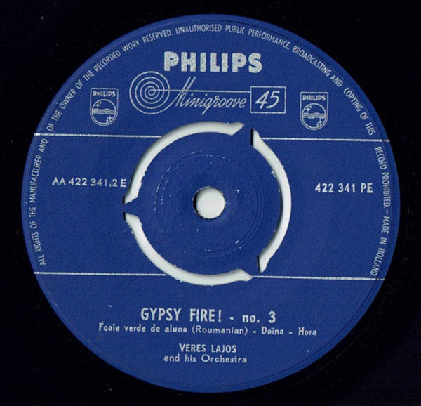 Veres Lajos And His Gipsy-Orchestra : Gypsy Fire! - no. 3 (7", Single)
