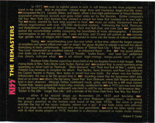 Kiss : Alive II (2xCD, Album, RM, RP)