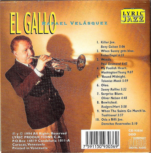 Rafael Velásquez : El Gallo (CD, Album)