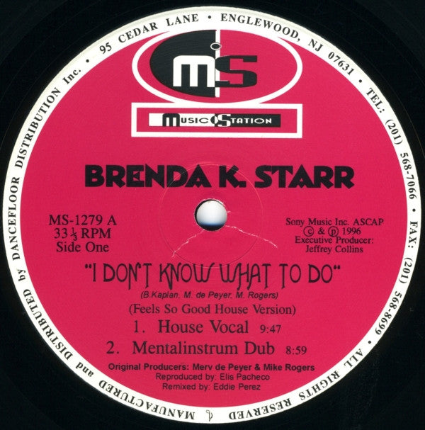 Brenda K. Starr : I Don't Know What To Do (12")