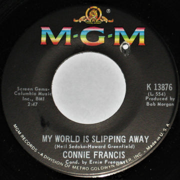 Connie Francis : My World Is Slipping Away  (7")