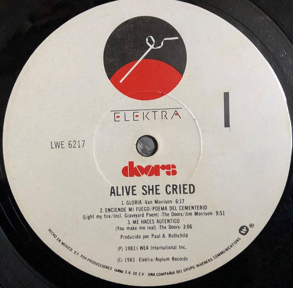 The Doors : Alive, She Cried (LP, Album, Spe)