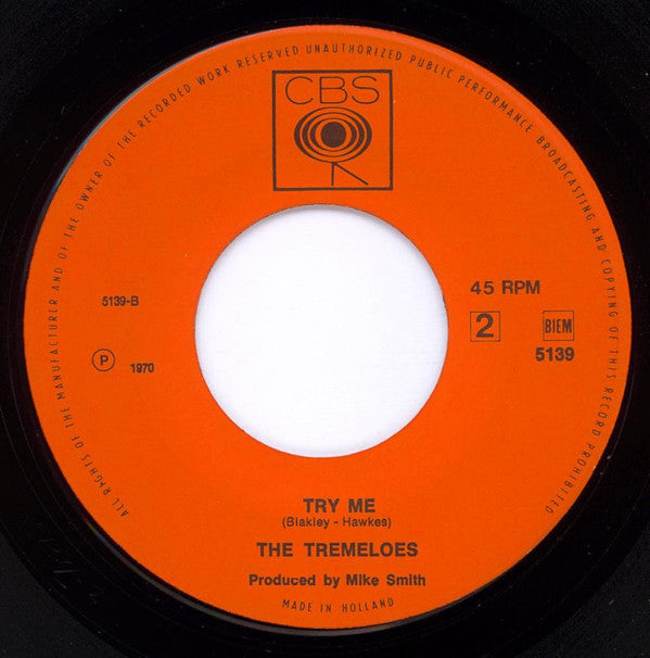 The Tremeloes : Me And My Life / Try Me (7", Single, Lar)