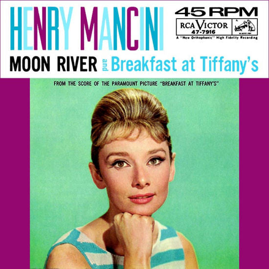 Henry Mancini : Moon River / Breakfast At Tiffany's  (7", Single, Ind)