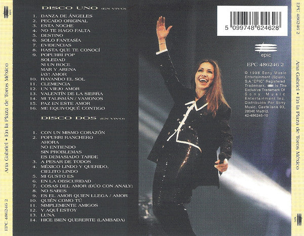 Ana Gabriel : En La Plaza De Toros Mexico (2xCD, Album)