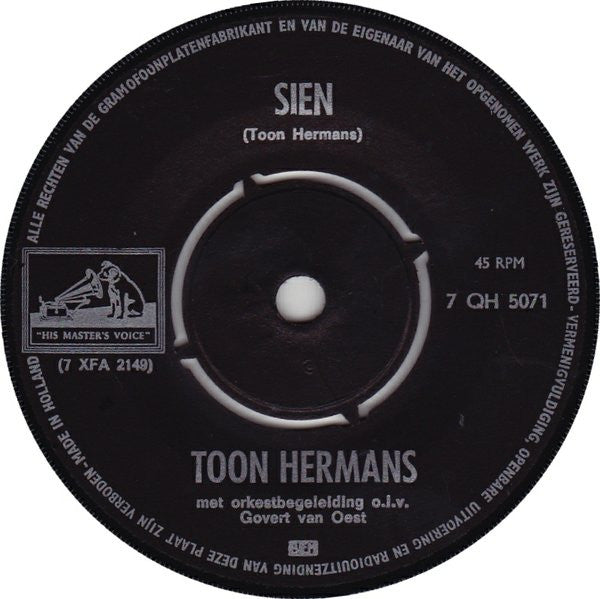 Toon Hermans : Sien (7", Single)