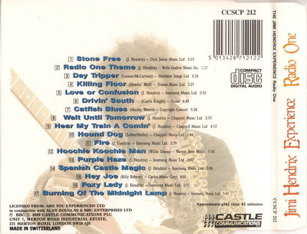 The Jimi Hendrix Experience : Radio One (CD, Album, Ltd, Pic)