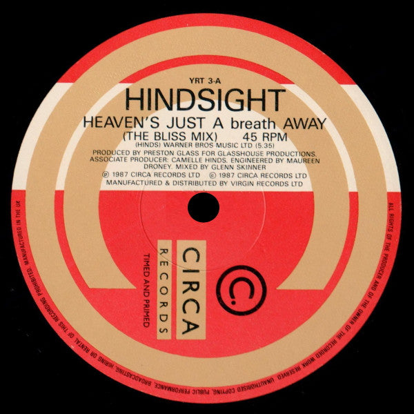 Hindsight (3) : Heaven's Just A Breath Away (2x12")