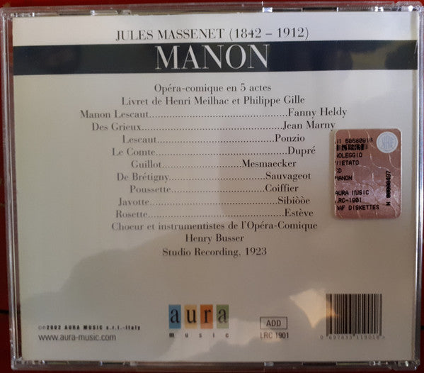 Jules Massenet : Manon (2xCD, Album, RM)