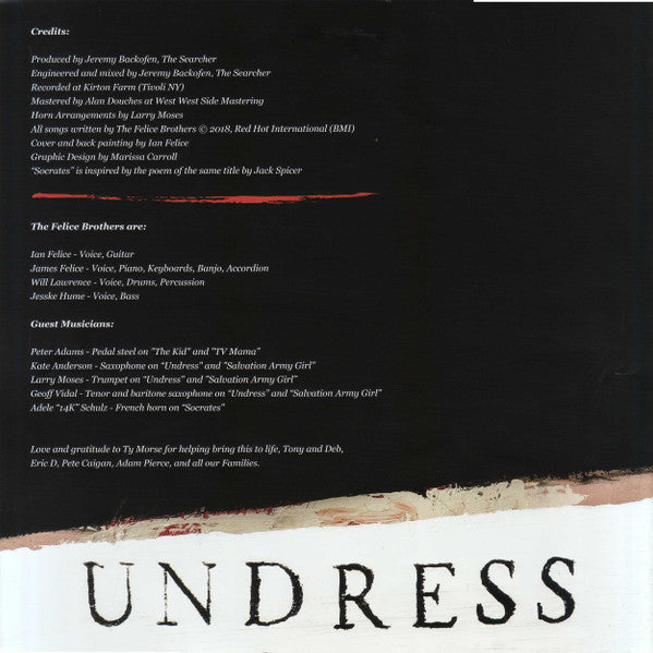The Felice Brothers : Undress (LP, Album, Ltd, Red)