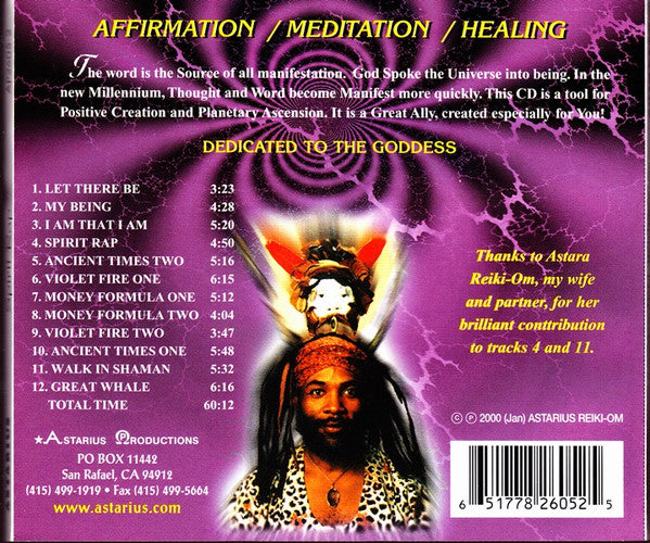 Astarius : Spirit Rap - Invocations & Prayers For The Millennium (CD, Album)
